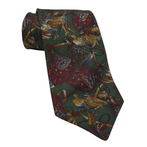 Burberrys 100% silk tie vintage made in England Unique Quiet Luxury Designer - Picture 1 of 5